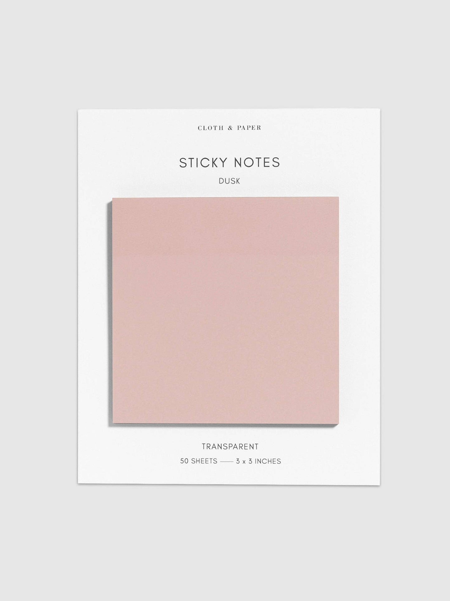 Transparent Aspen Sticky Notes · Cloth & Paper