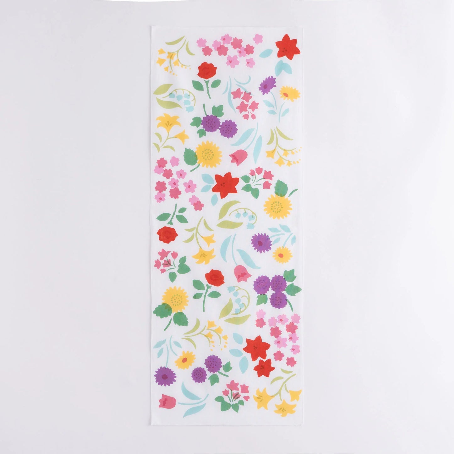 Hana-Moyoh (Flower Garden) - Tenugui towel / Kamawanu