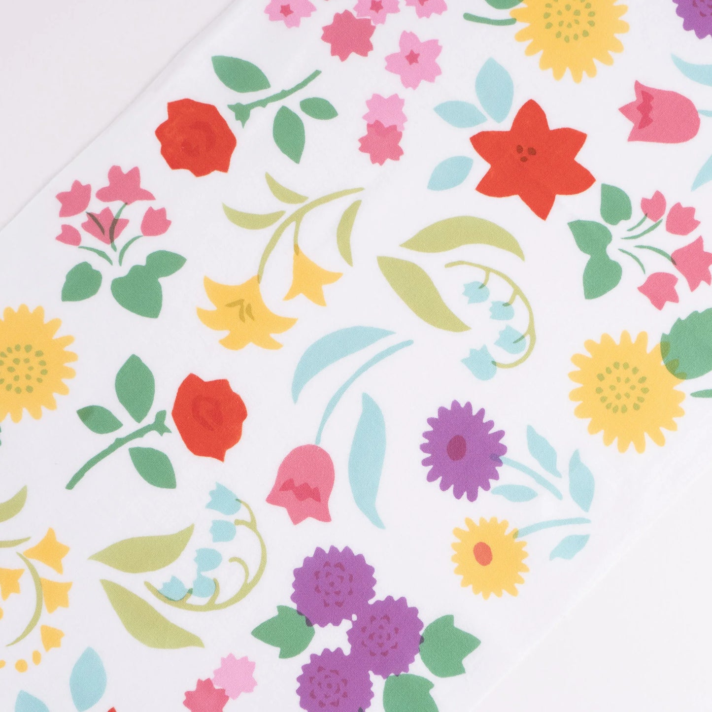 Hana-Moyoh (Flower Garden) - Tenugui towel / Kamawanu