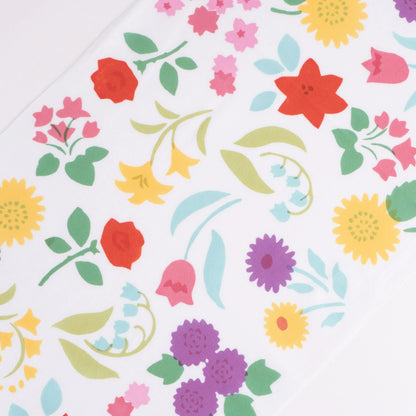 Hana-Moyoh (Flower Garden) - Tenugui towel / Kamawanu