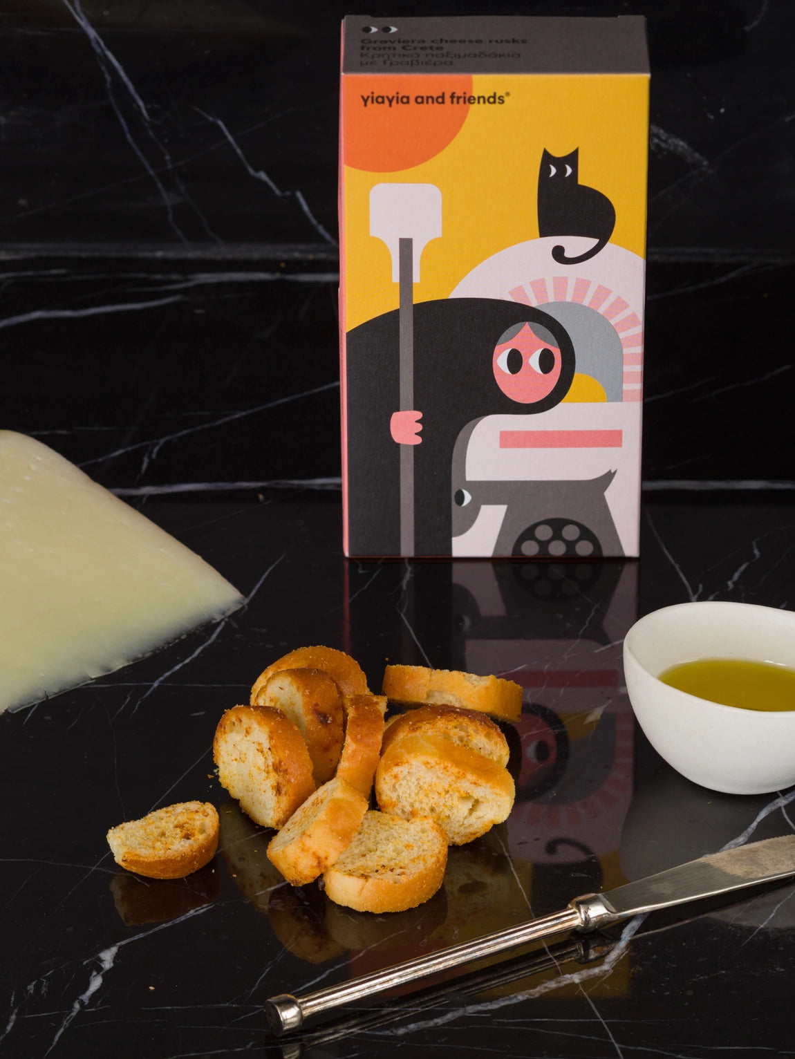Graviera Cheese Rusks  · Yiayia & Friends