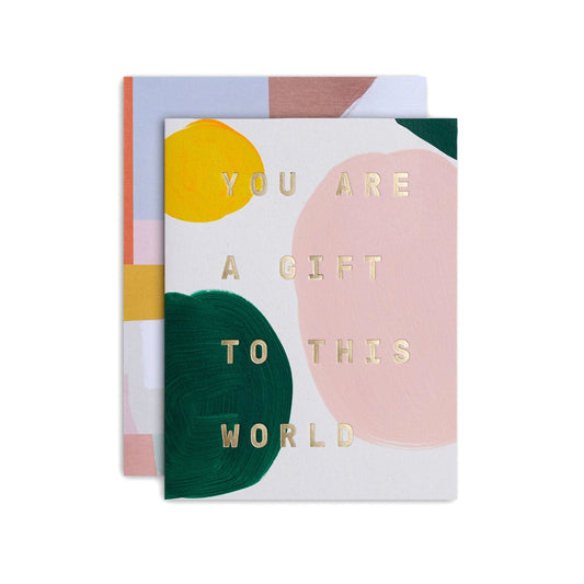 Gift To This World Greeting Card · Moglea