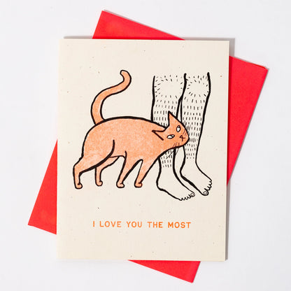 I Love You the Most Risograph Card · Bromstad Printing Co.