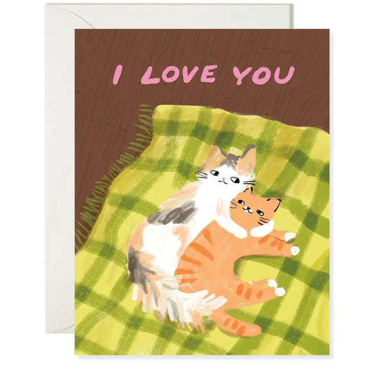 Cat Snuggle Love Card· Karen Schipper