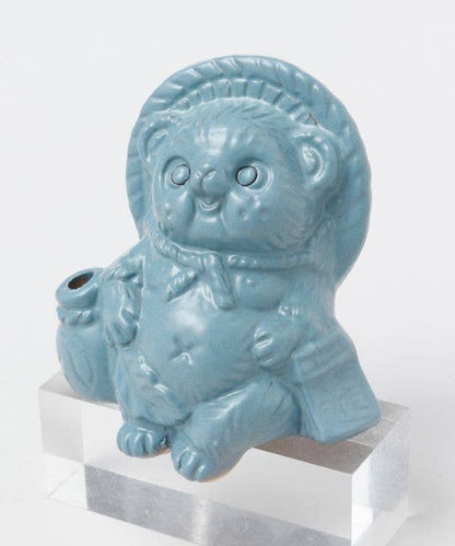 Blue Male Tanuki Shigaraki Ware · Ametsuchi