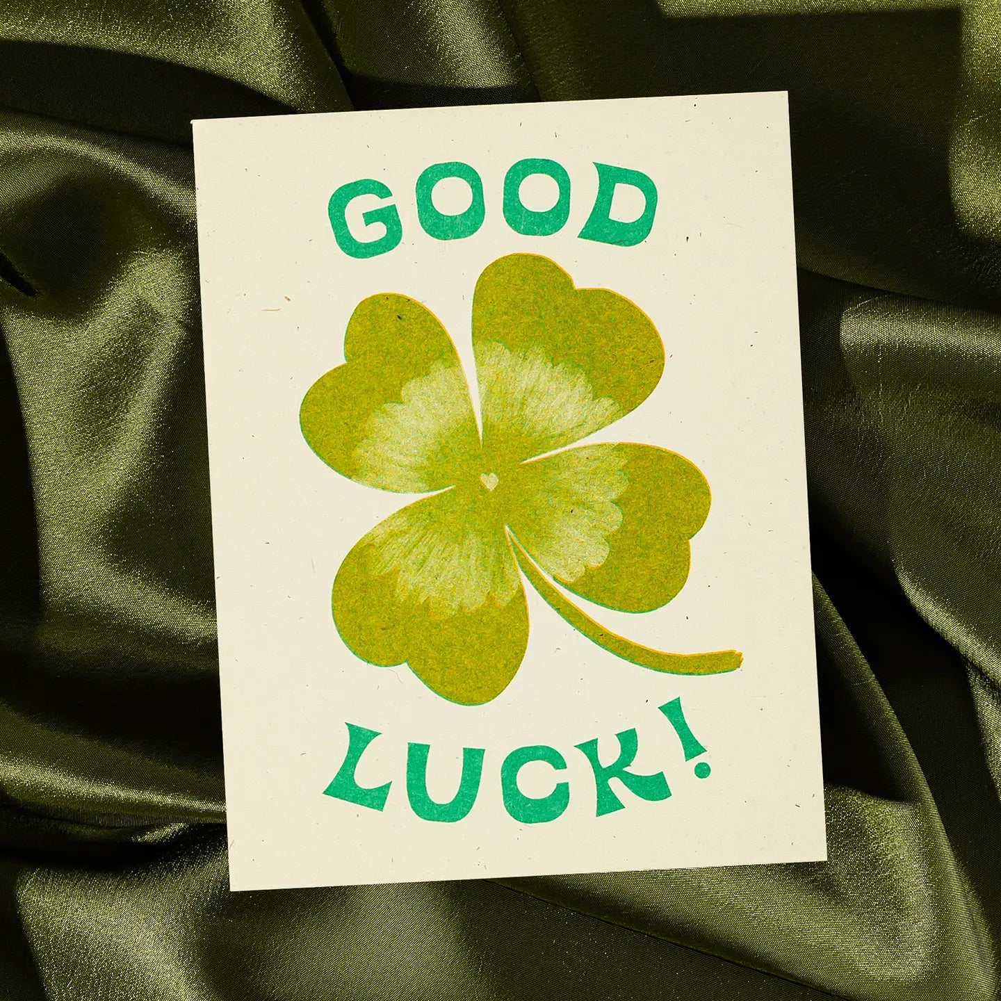 Good Luck Risograph Card · Bromstad Printing Co.