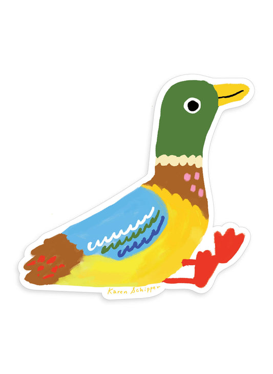 Mallard Duck Sticker · Karen Schipper