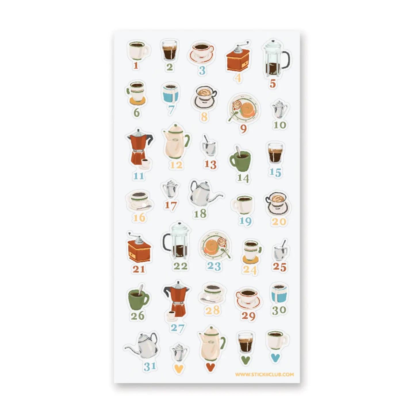 Daily Coffee Sticker Sheet · STICKII