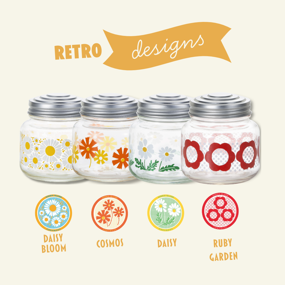 Lily of the Valley Mini Glass Bonbon Jar · Aderia Retro