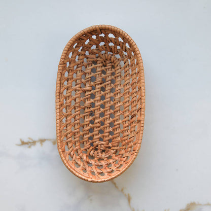 Small Oval Rattan Basket