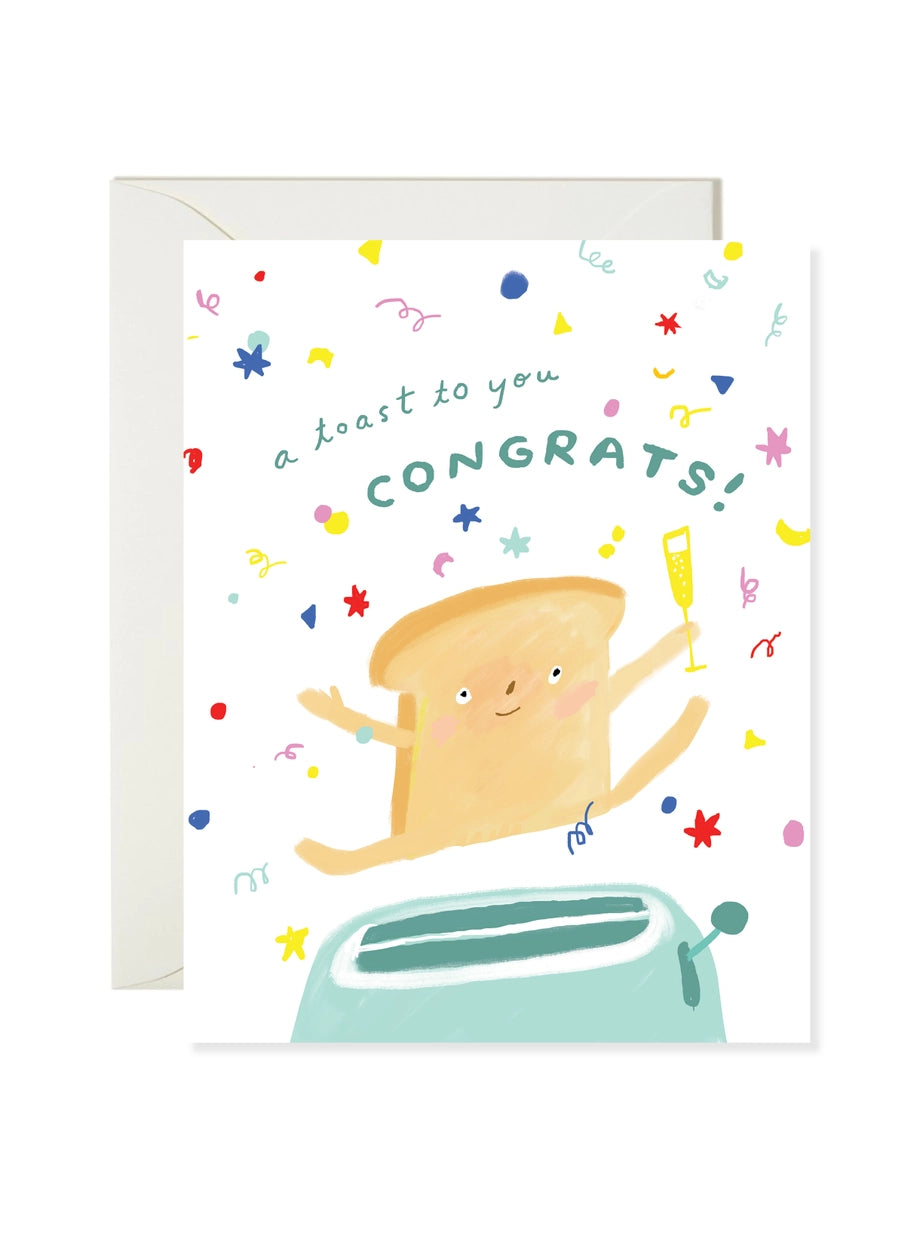 Toast Congrats Card · Karen Schipper