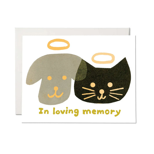 Halo Pets Sympathy Card · Red Cap Cards