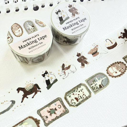 Shoichiro Tobimatsu Cute Frames Gold Foil Masking Tape · Papier Platz