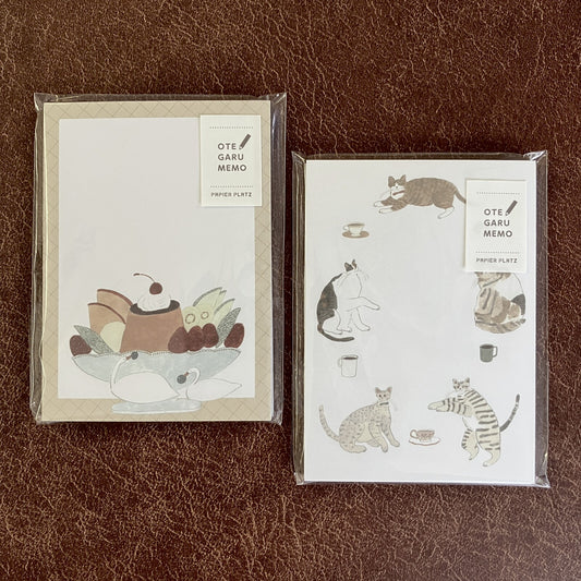 Shoichiro Tobimatsu Cats and Coffee Otegaru Memo Pad · Papier Platz