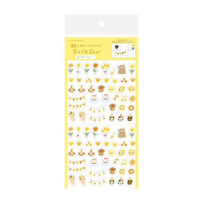 Celebration Yellow Watashibiyori Sticker Sheet · Furukawashiko