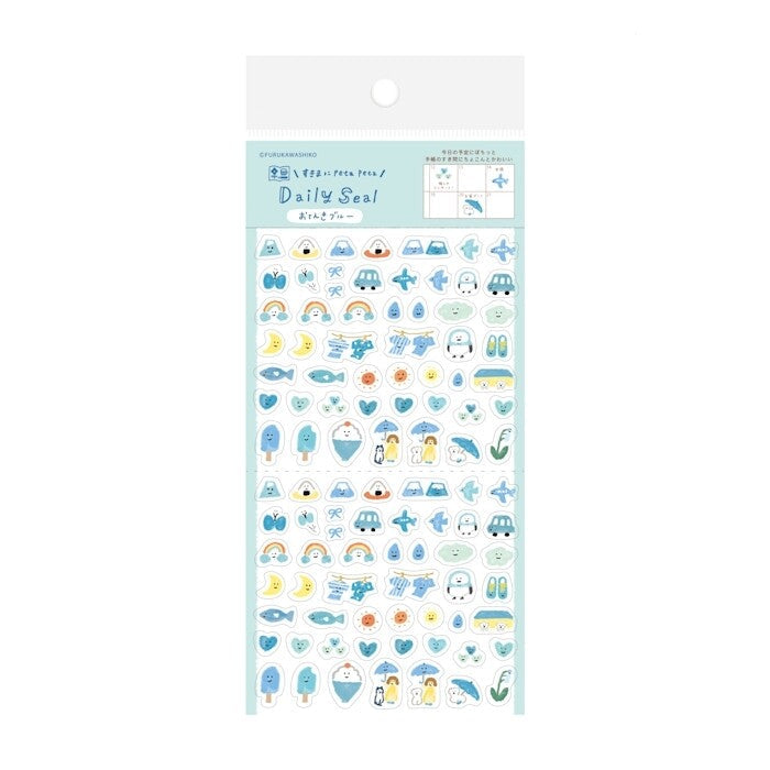 Weather Blue Watashibiyori Sticker Sheet · Furukawashiko
