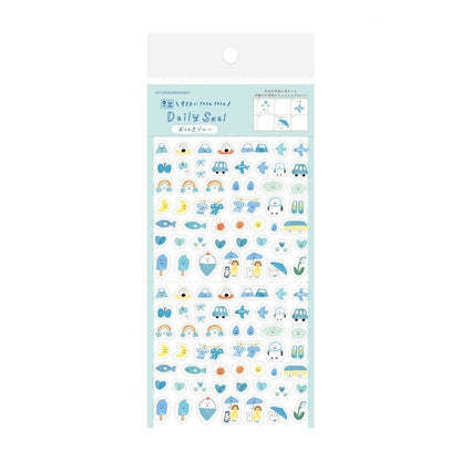 Weather Blue Watashibiyori Sticker Sheet · Furukawashiko