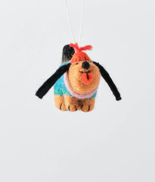 'Wiener' Hanging Felt Ornament