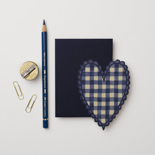 Blue Heart Mini Card · Wanderlust Paper Co