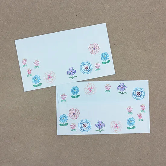 Cat and Flowers / Aiko Fukawa Letter Pad · Cozyca