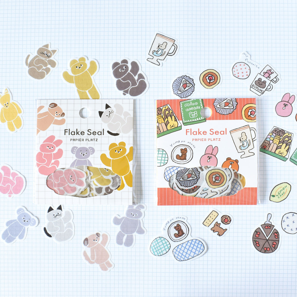 Nico Recipe Sweets and Tableware Flake Sticker · Papier Platz