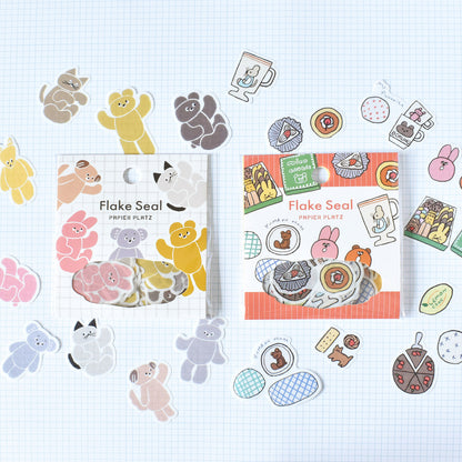 Nico Recipe Sweets and Tableware Flake Sticker · Papier Platz