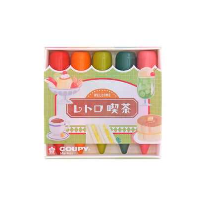 Sakura Craypas Coupy Marker Highlighter Crayons《Set of 5》