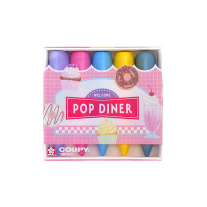 Sakura Craypas Coupy Marker Highlighter Crayons《Set of 5》