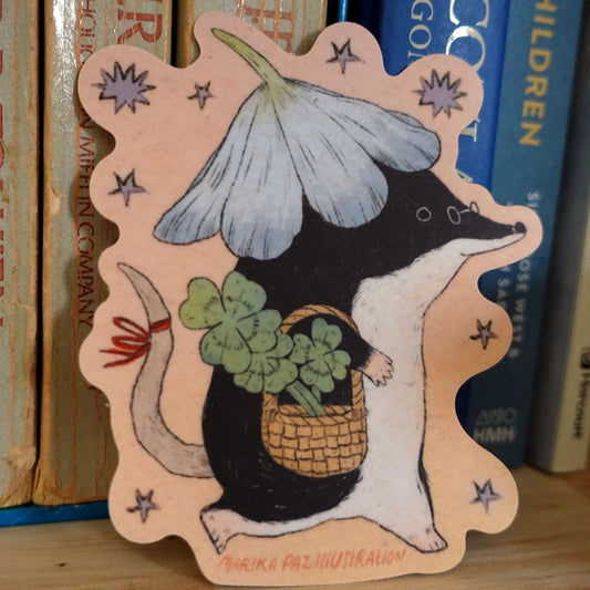 Lucky Shrew Sticker · Marika Paz Illustration