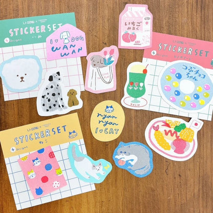 Cat Riso Sticker Set · Furukawashiko