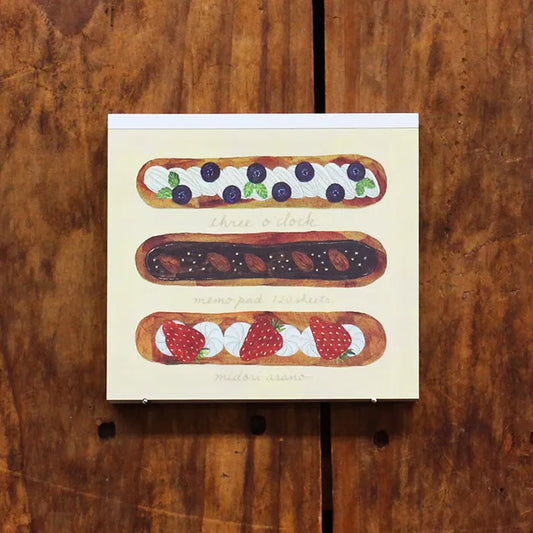 Three o' Clock Memo Pad | Midori Asano · Cozyca