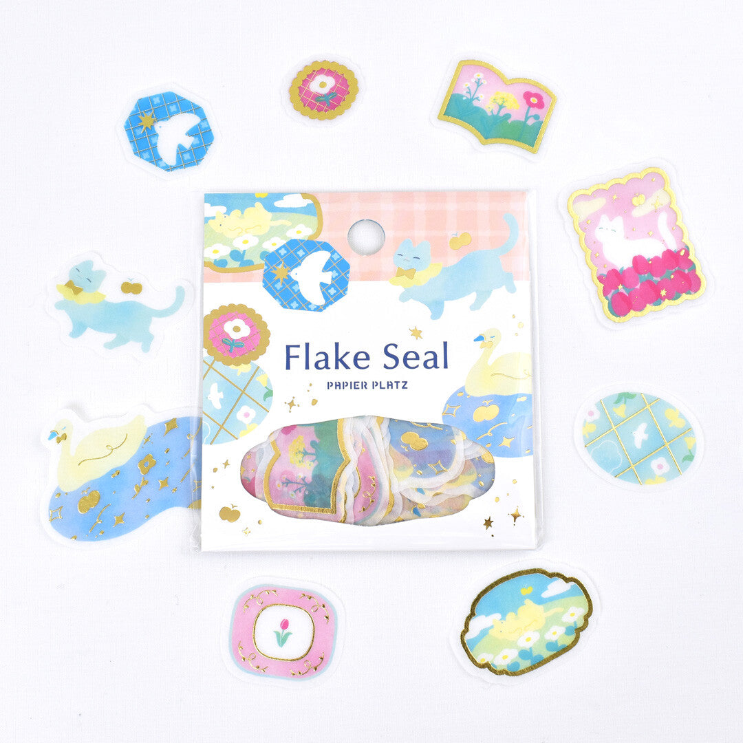 Nodoka Miyashita Nekoneko Biyori Gold Foil Flake Sticker · Papier Platz