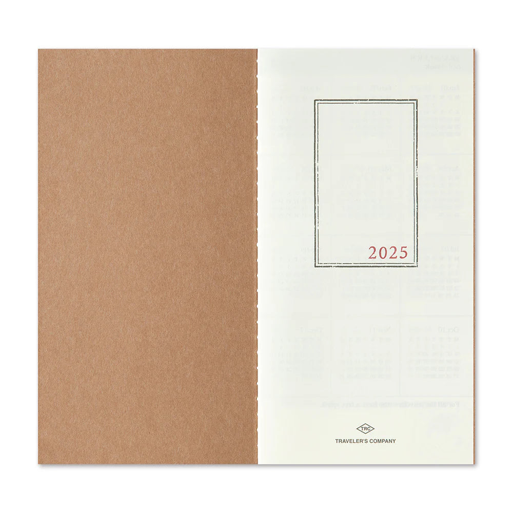 2025 TRAVELER'S Diary Monthly (Regular Size)