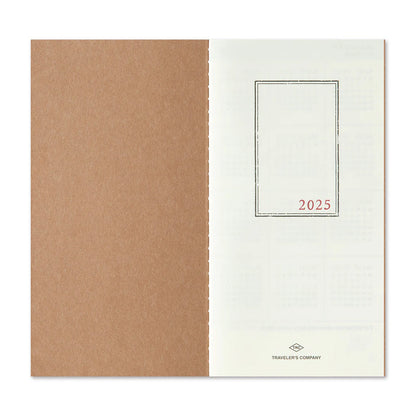 2025 TRAVELER'S Diary Monthly (Regular Size)