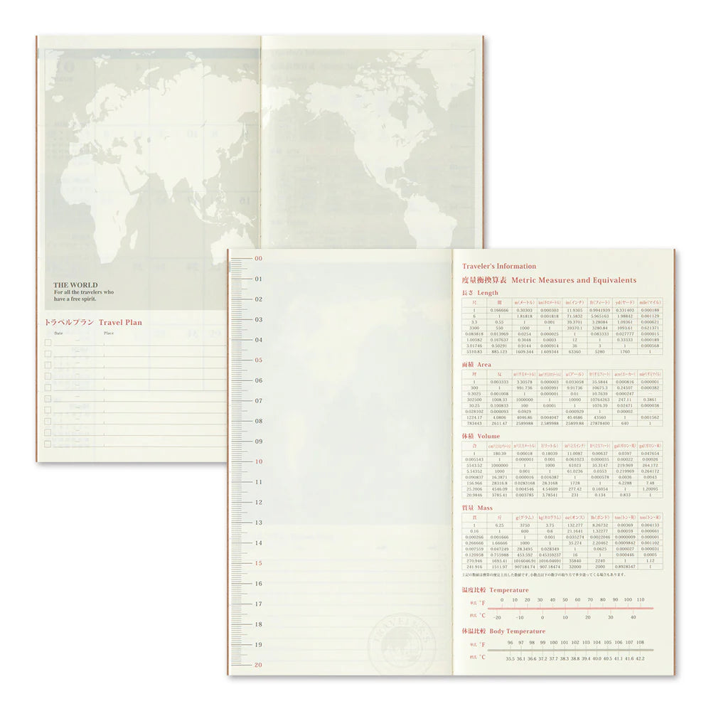 2025 TRAVELER'S Diary Monthly (Regular Size)