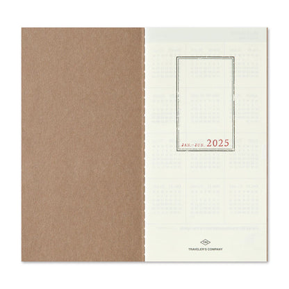 2025 TRAVELER'S Diary Weekly + Memo (Regular Size)