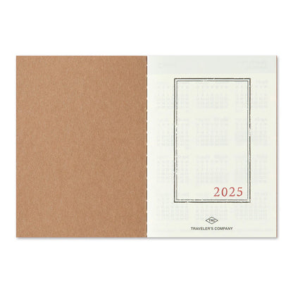 2025 TRAVELER'S Diary Monthly (Passport Size)