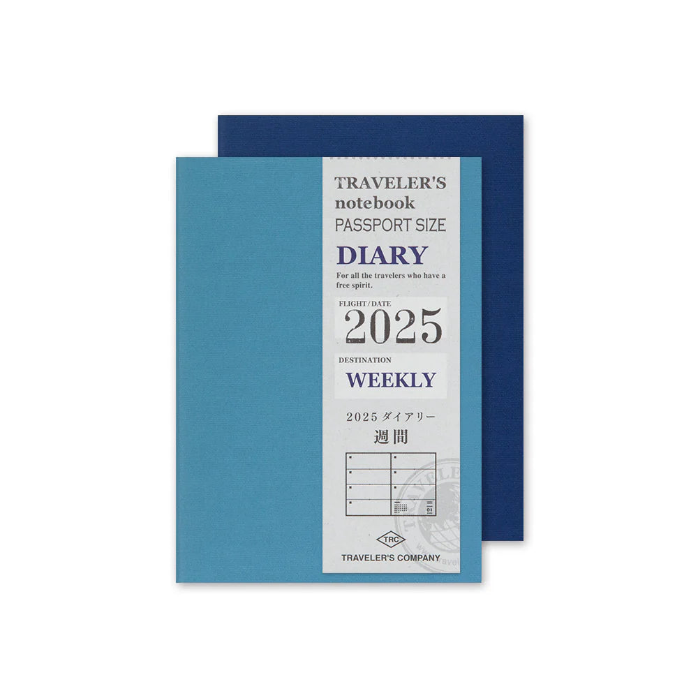 2025 TRAVELER'S Diary Weekly (Passport Size)