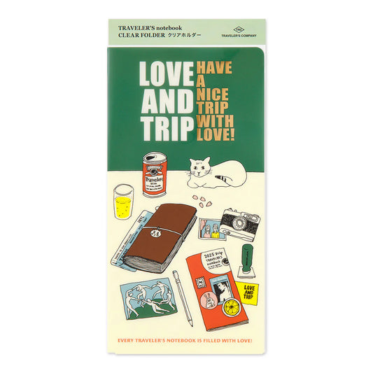 2025 TRAVELER'S Diary Clear Folder (Regular Size)