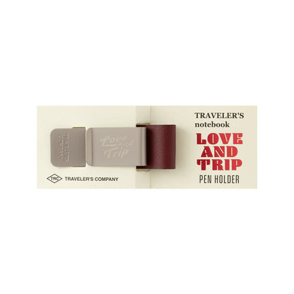 TRAVELER'S LOVE AND TRIP Pen Holder (Red)