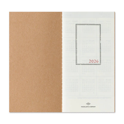 2026 TRAVELER'S Diary Monthly (Regular Size)