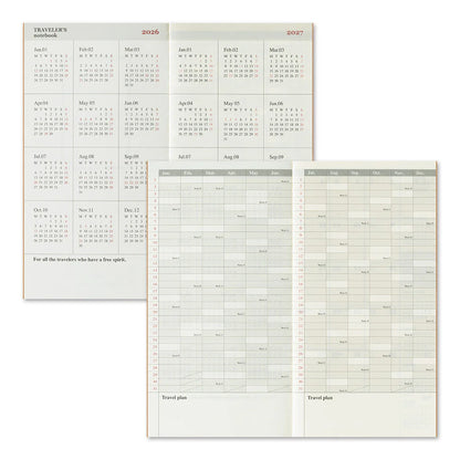 2026 TRAVELER'S Diary Monthly (Regular Size)