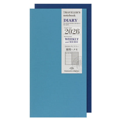 2026 TRAVELER'S Diary Weekly + Memo (Regular Size)