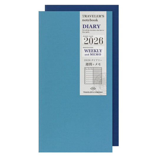 2026 TRAVELER'S Diary Weekly + Memo (Regular Size)
