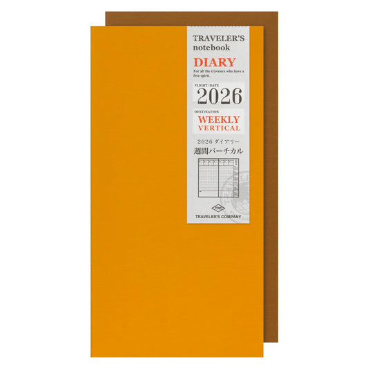 2026 TRAVELER'S Diary Weekly Vertical (Regular Size)
