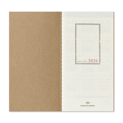 2026 TRAVELER'S Diary Weekly Vertical (Regular Size)