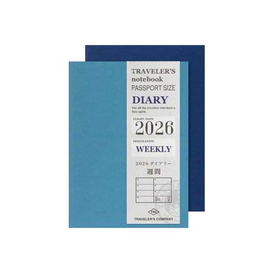2026 TRAVELER'S Diary Weekly (Passport Size)
