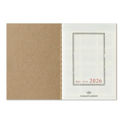 2026 TRAVELER'S Diary Weekly (Passport Size)