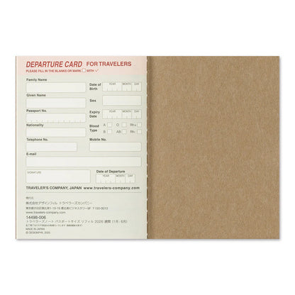 2026 TRAVELER'S Diary Weekly (Passport Size)