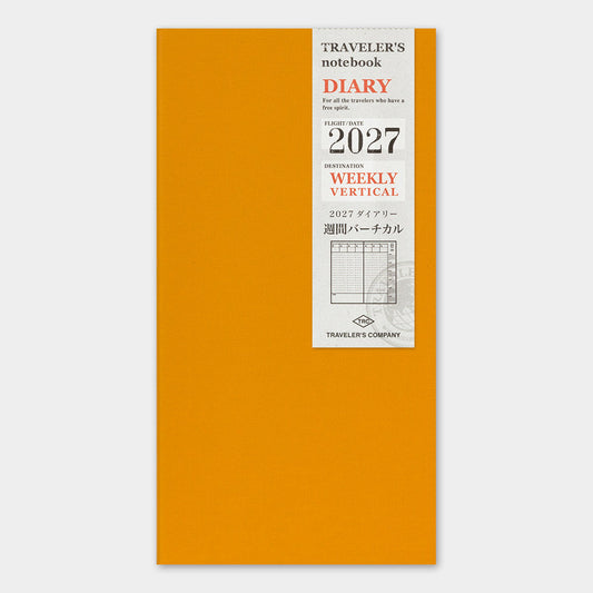2027 TRAVELER'S Diary Weekly Vertical (Regular Size)